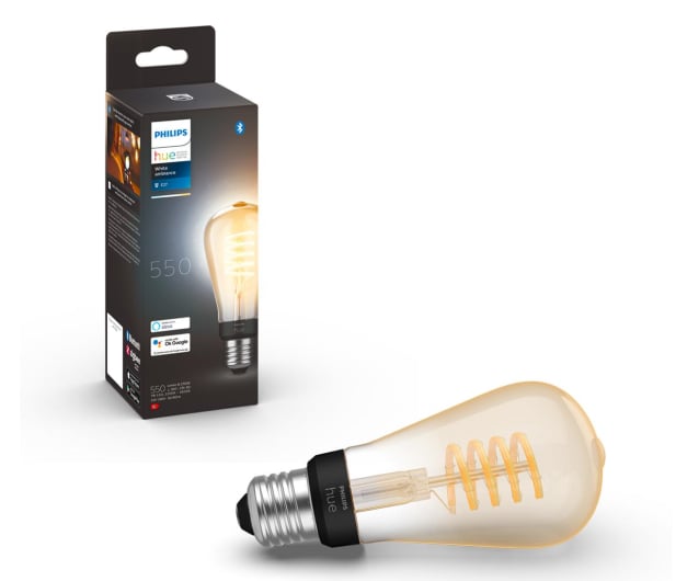 Philips Hue White ambiance Smart Żarówka Filamanet ST64 E27 - 678463 - zdjęcie